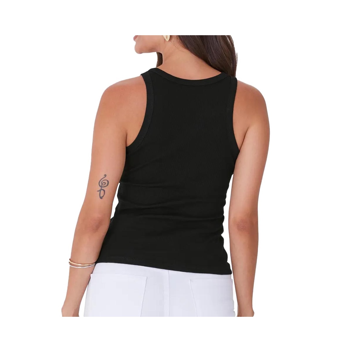 Blusa Malwee De Malha Sem Manga 119205 Preto