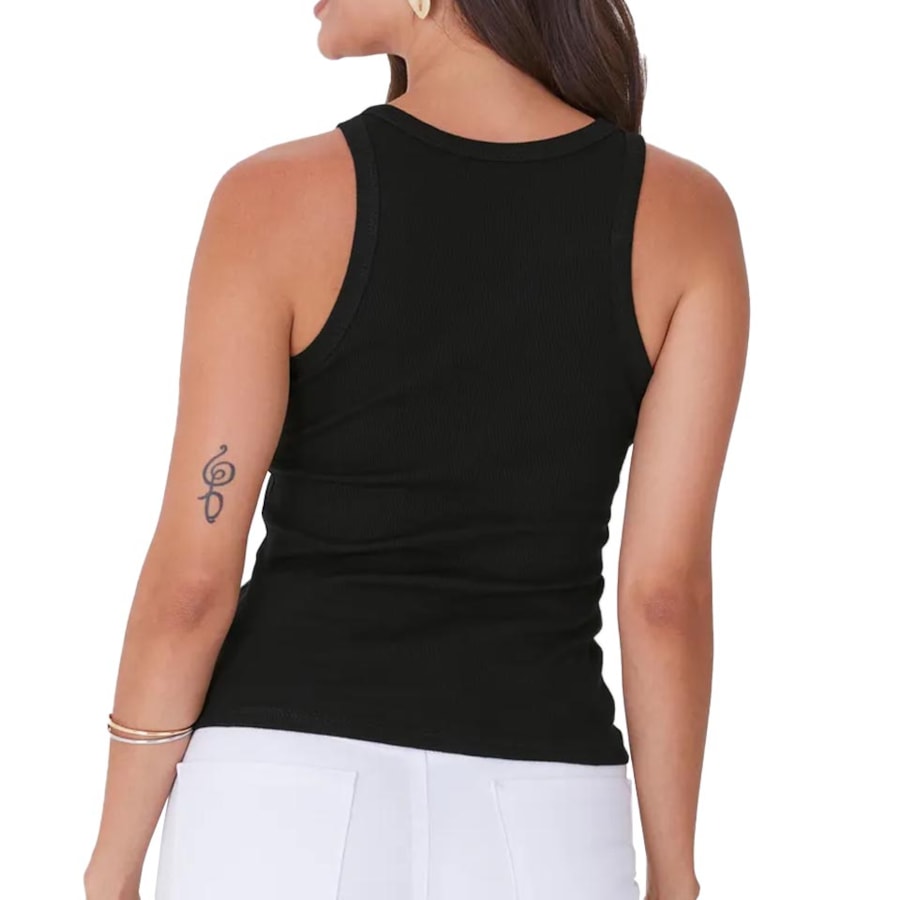 Blusa Malwee De Malha Sem Manga 119205 Preto Blusa Malwee De Malha Sem Manga 119205 Preto