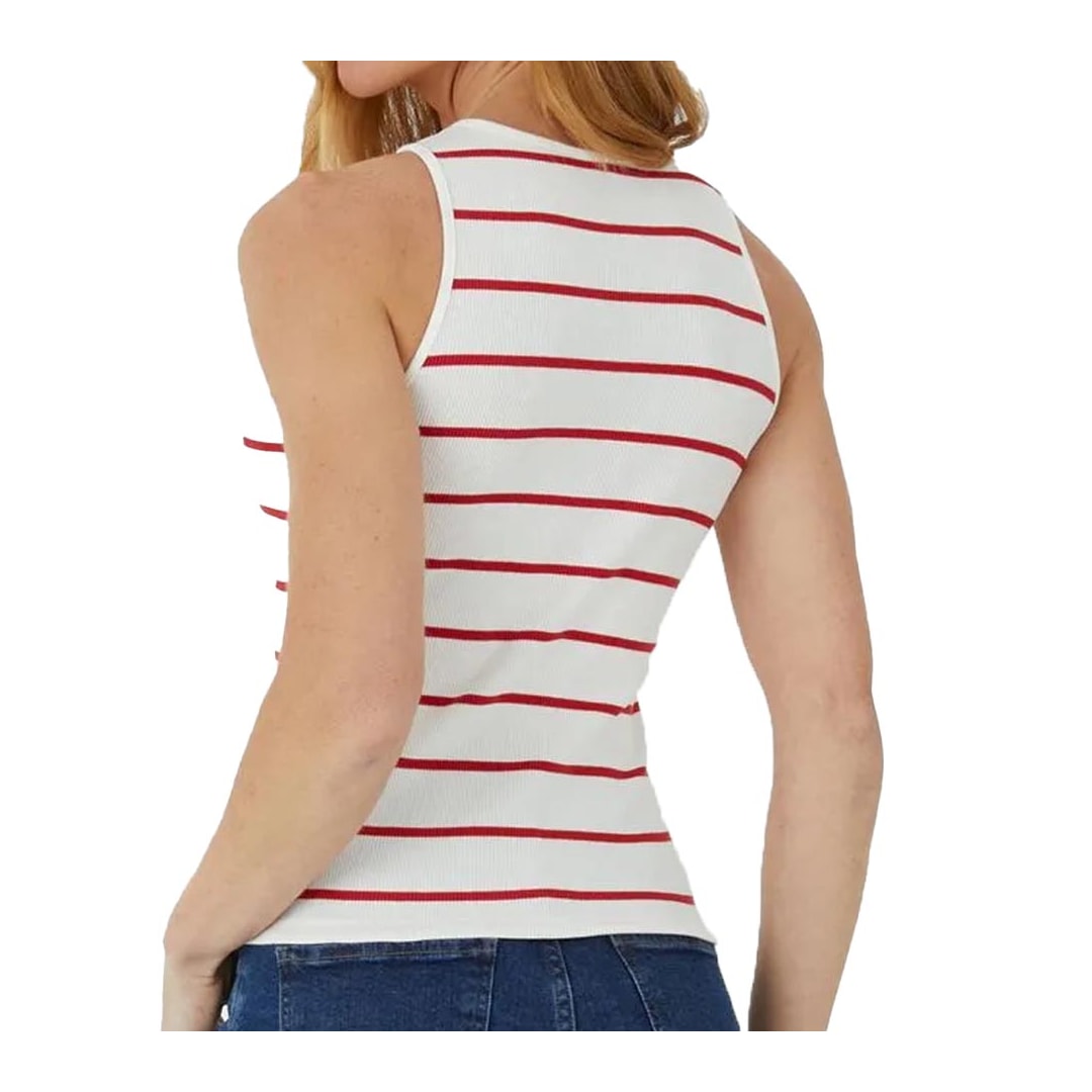 Blusa Malwee De Malha Sem Manga 123841 Manteiga Blusa Malwee De Malha Sem Manga 123841 Manteiga