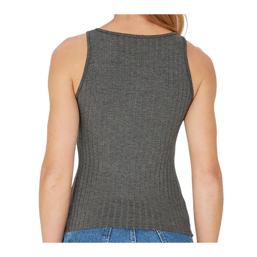 Blusa Malwee De Malha Sem Manga 79308 Chumbo Blusa Malwee De Malha Sem Manga 79308 Chumbo