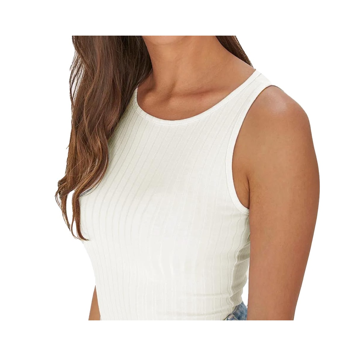 Blusa Malwee De Malha Sem Manga 79308 Off White Blusa Malwee De Malha Sem Manga 79308 Off White