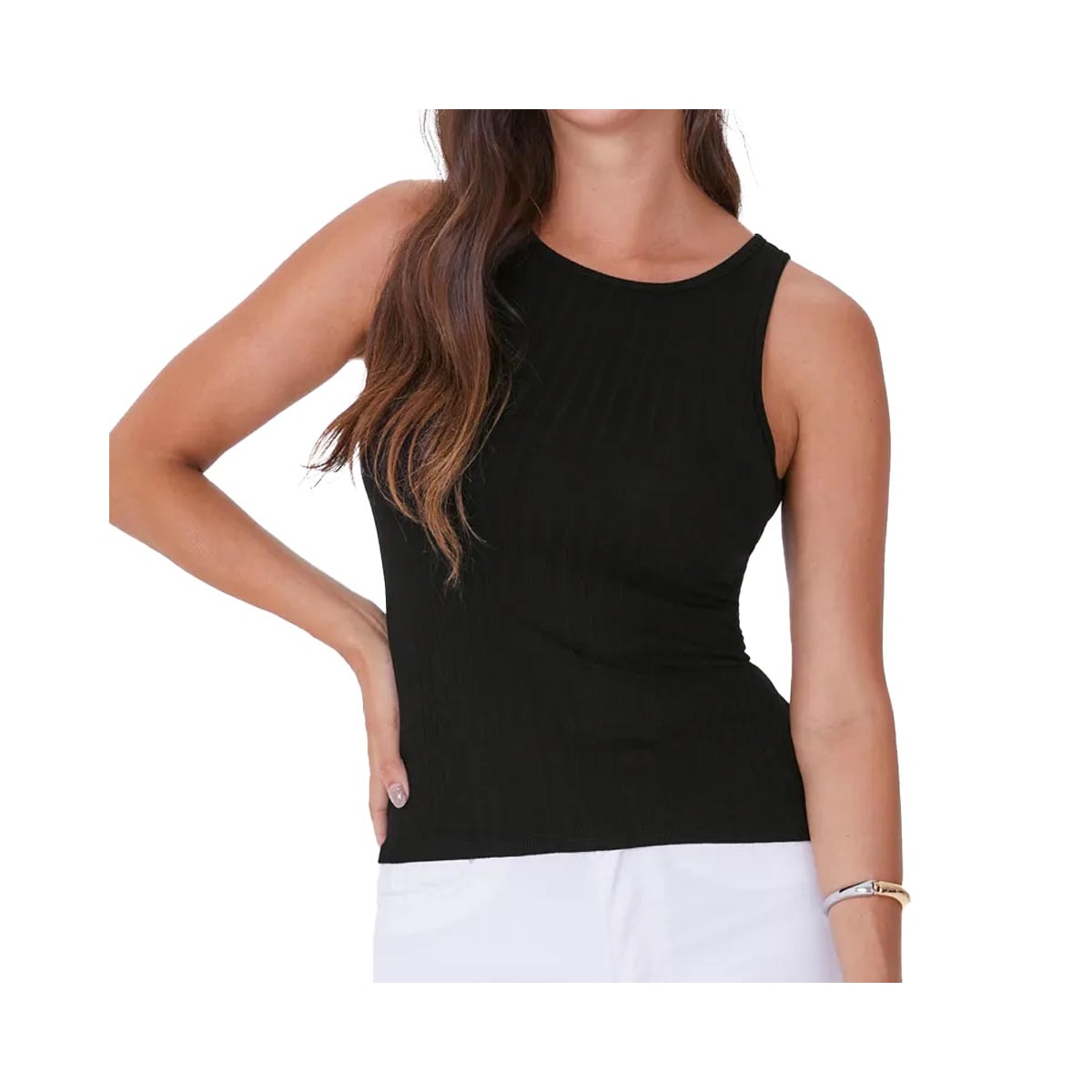 Blusa Malwee De Malha Sem Manga 79308 Preto Blusa Malwee De Malha Sem Manga 79308 Preto