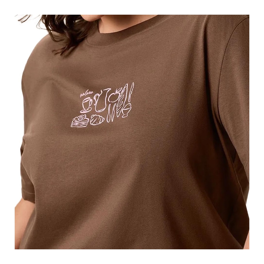 Blusa Malwee Em Algodão 1000134554 Coffee