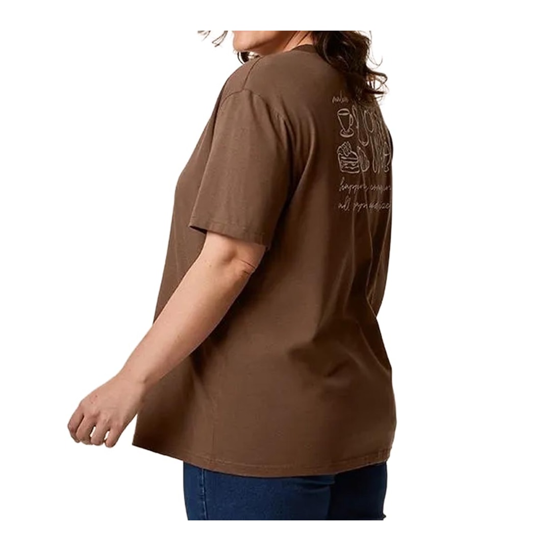Blusa Malwee Em Algodão 1000134554 Coffee