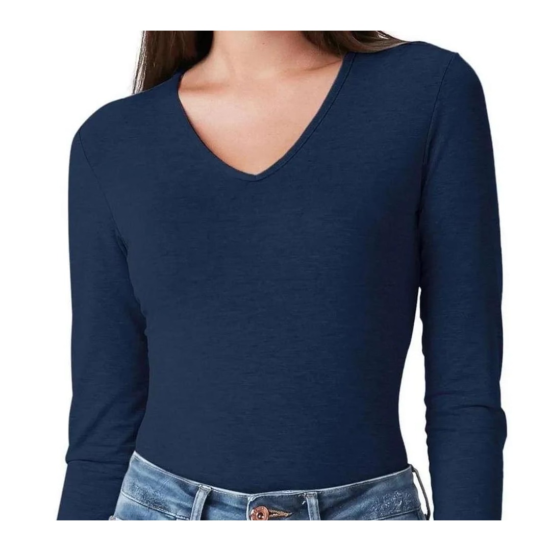 Blusa Malwee Manga Longa 54823 Marinho Blusa Malwee Manga Longa 54823 Marinho