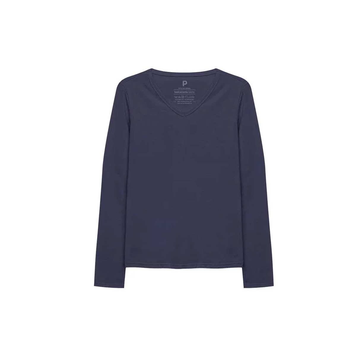 Blusa Malwee Manga Longa 54823 Marinho Blusa Malwee Manga Longa 54823 Marinho