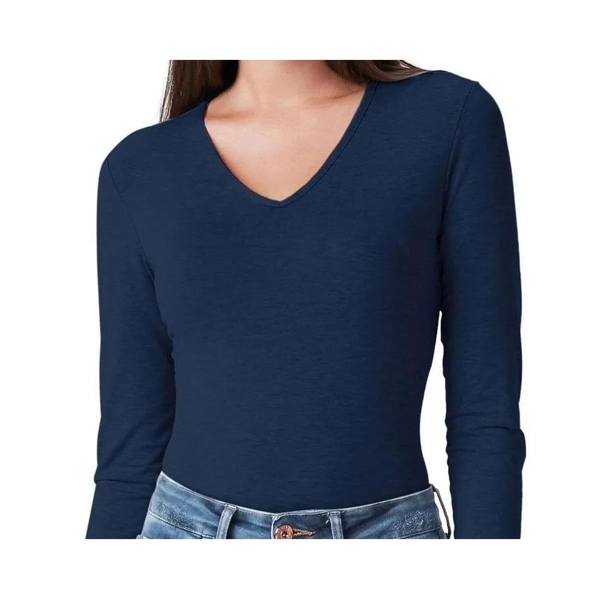 Blusa Malwee Manga Longa 54823 Marinho Blusa Malwee Manga Longa 54823 Marinho