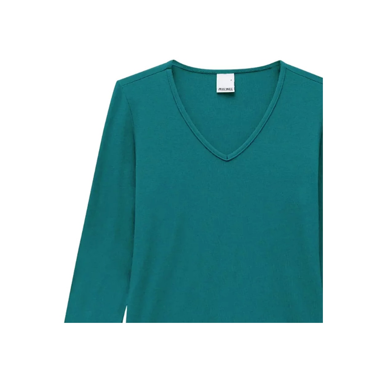 Blusa Malwee Manga Longa 54823 Verde
