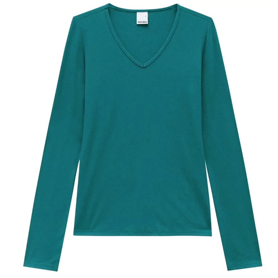 Blusa Malwee Manga Longa 54823 Verde Blusa Malwee Manga Longa 54823 Verde