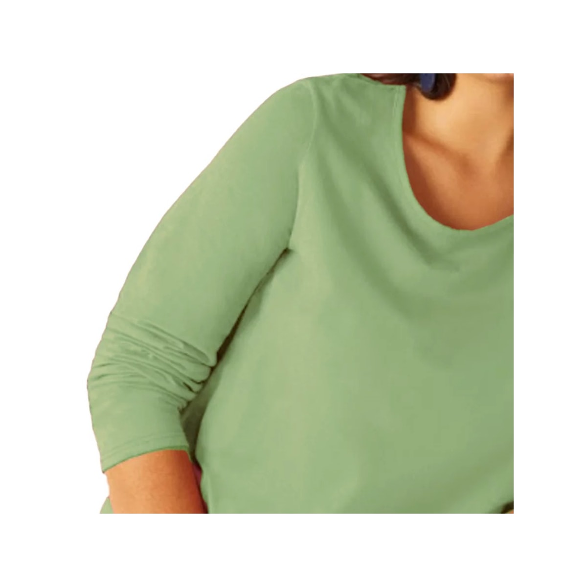 Blusa Malwee Manga Longa Plus 94139 Verde