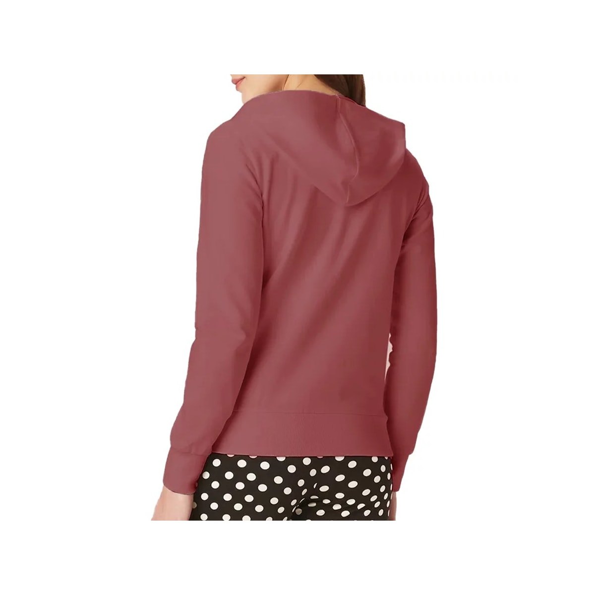 Blusa Malwee Moletom Aberta Feminina 54826 Goiaba
