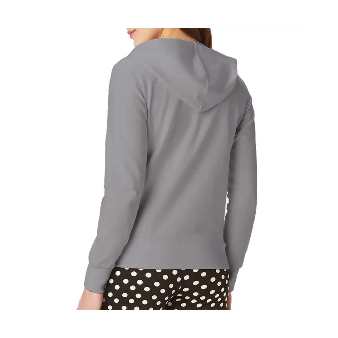 Blusa Malwee Moletom Aberta Feminina 54826 Mescla Cinza Blusa Malwee Moletom Aberta Feminina 54826 Mescla Cinza