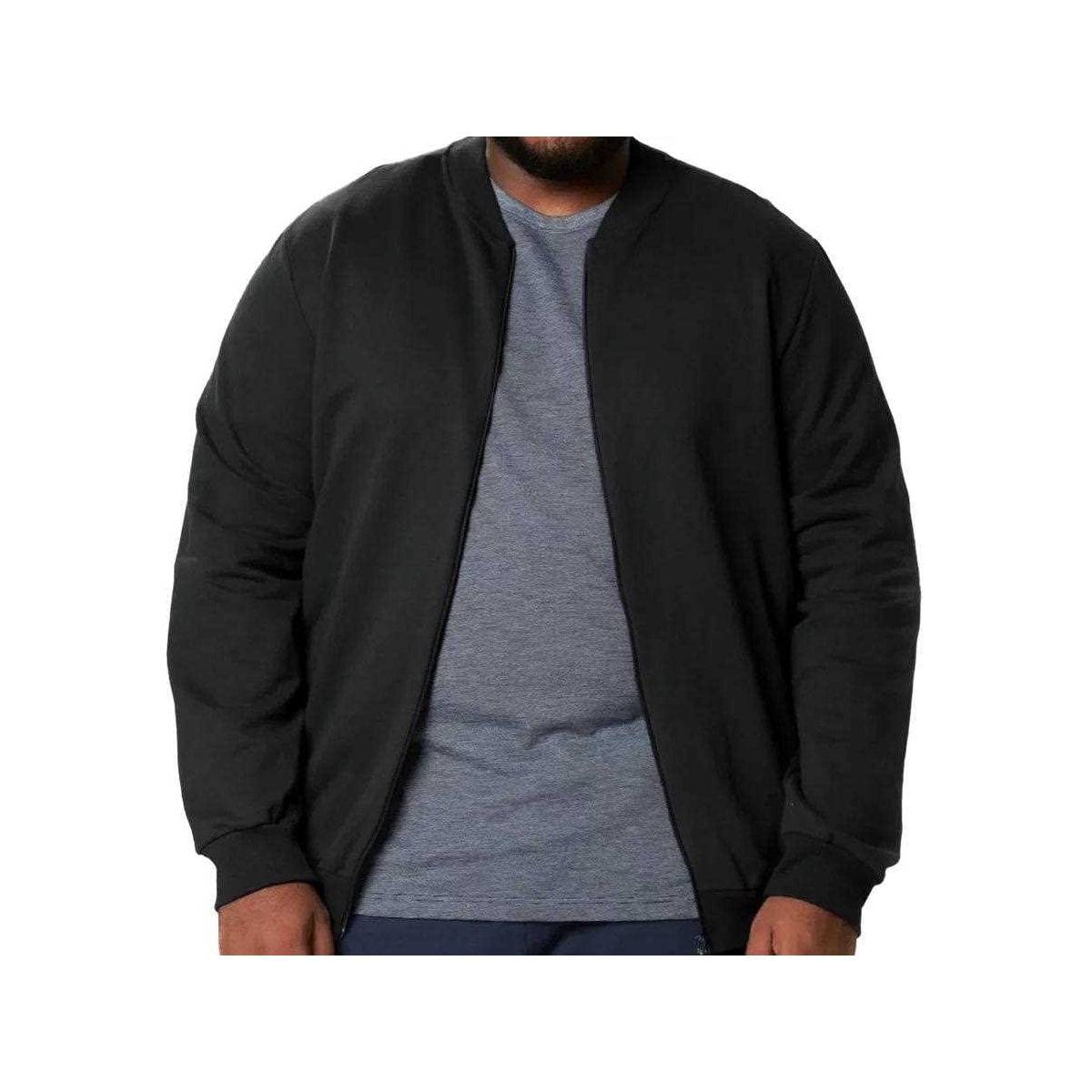 Blusa Malwee Moletom Aberta Masculina Plus 94107 Preto Blusa Malwee Moletom Aberta Masculina Plus 94107 Preto