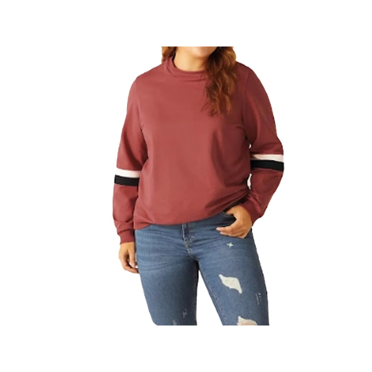 Blusa Malwee Moletom Plus 94156 Goiaba Blusa Malwee Moletom Plus 94156 Goiaba