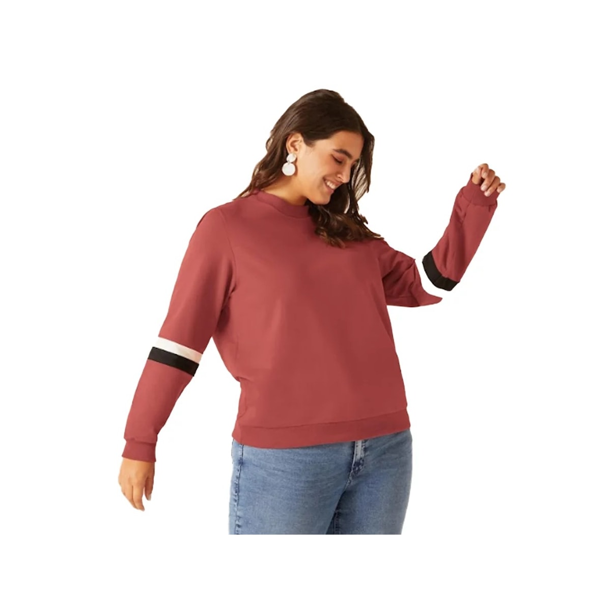 Blusa Malwee Moletom Plus 94156 Goiaba Blusa Malwee Moletom Plus 94156 Goiaba