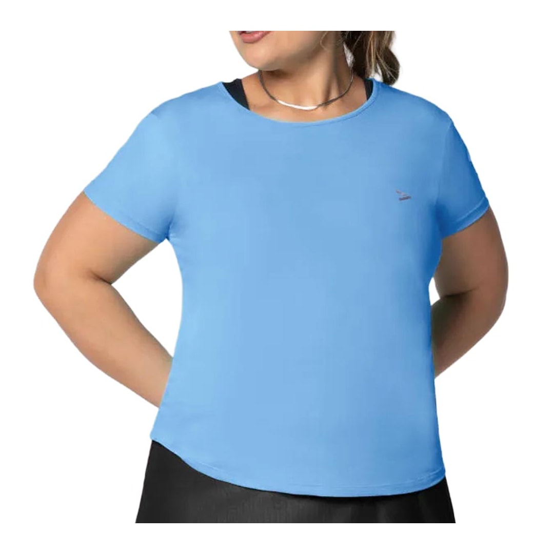 Blusa Mov Formitz Meia Manga Fitness V0009 Azul Sky Blusa Mov Formitz Meia Manga Fitness V0009 Azul Sky