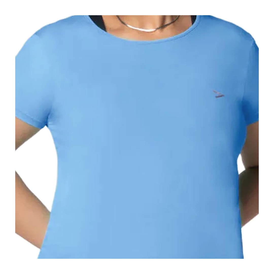 Blusa Mov Formitz Meia Manga Fitness V0009 Azul Sky Blusa Mov Formitz Meia Manga Fitness V0009 Azul Sky