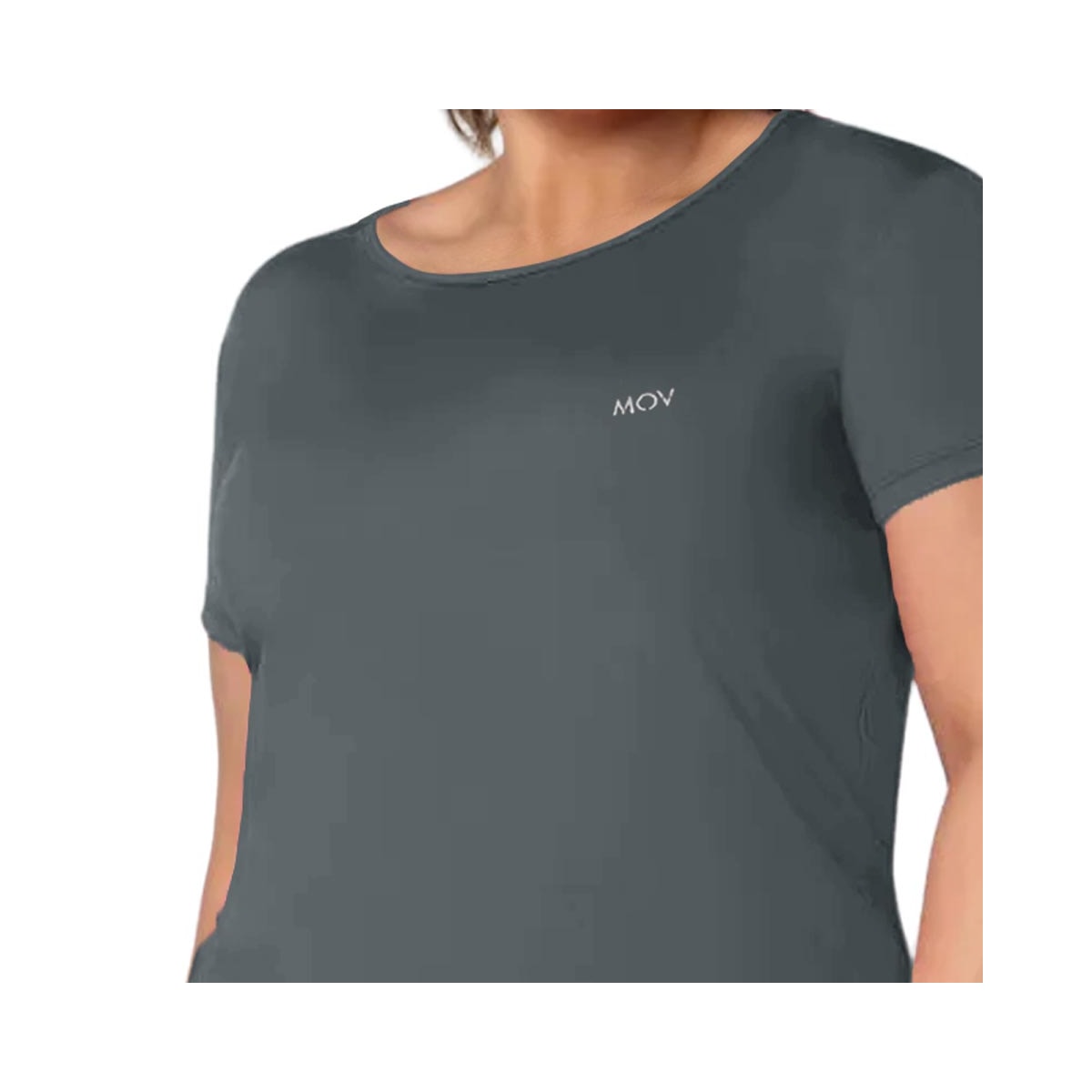 Blusa Mov Formitz Meia Manga Fitness V0009 Grafite Blusa Mov Formitz Meia Manga Fitness V0009 Grafite