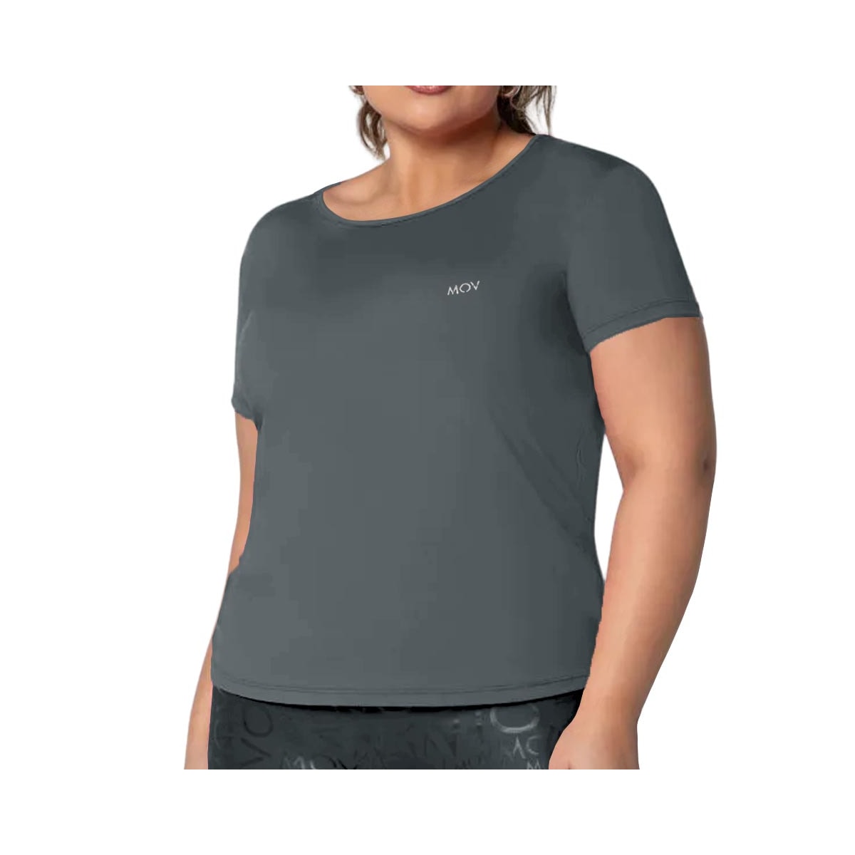 Blusa Mov Formitz Meia Manga Fitness V0009 Grafite Blusa Mov Formitz Meia Manga Fitness V0009 Grafite