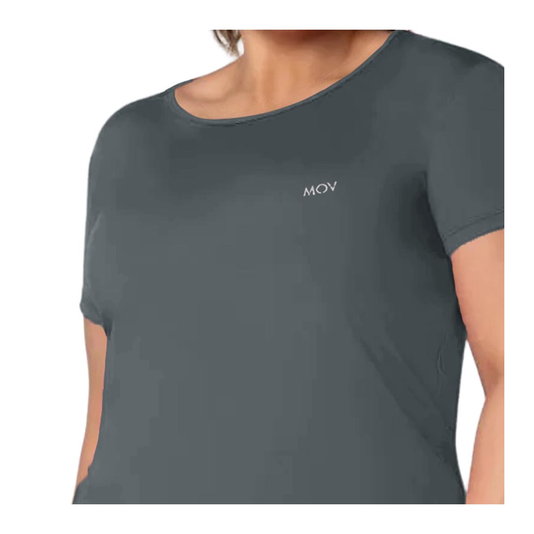 Blusa Mov Formitz Meia Manga Fitness V0009 Grafite