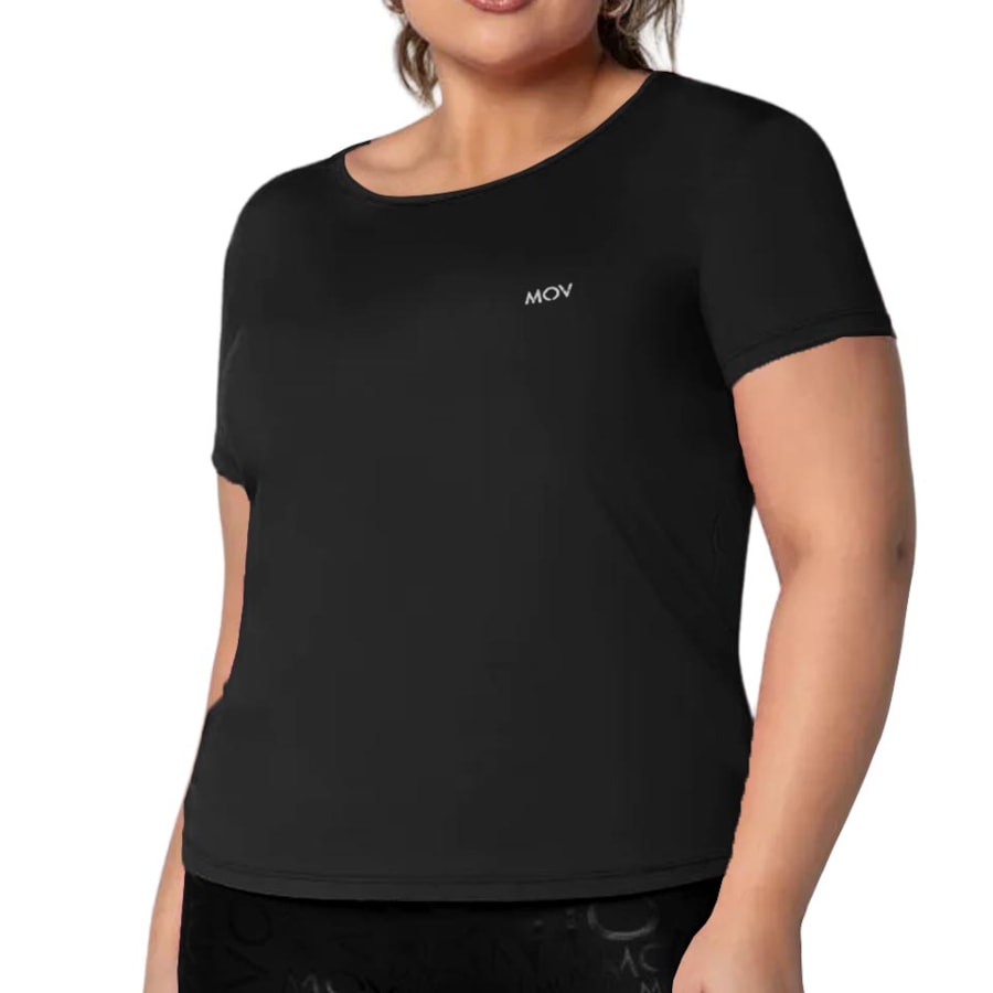 Blusa Mov Formitz Meia Manga Fitness V0009 Preto Blusa Mov Formitz Meia Manga Fitness V0009 Preto