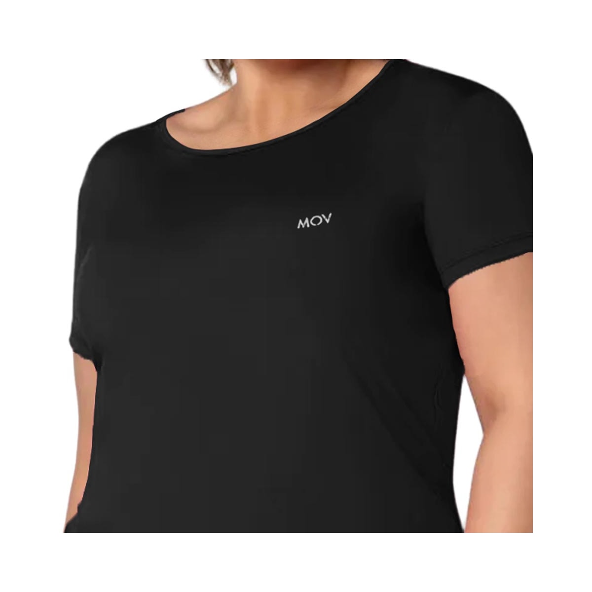 Blusa Mov Formitz Meia Manga Fitness V0009 Preto