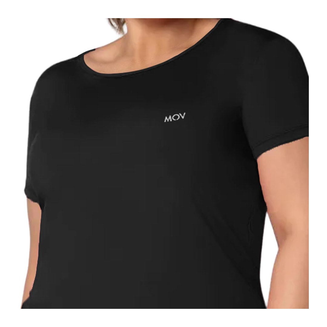 Blusa Mov Formitz Meia Manga Fitness V0009 Preto Blusa Mov Formitz Meia Manga Fitness V0009 Preto