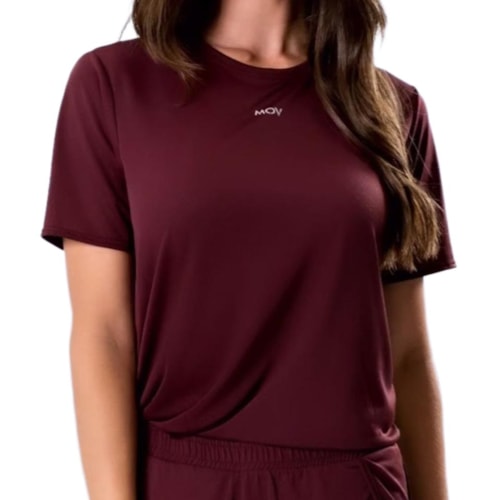 Blusa Mov Hole Fitness M0424 Burgundy