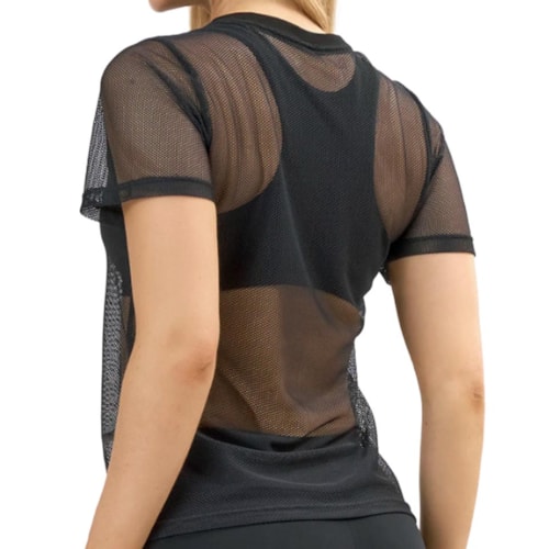 Detalhe - Blusa Selene Tela Fitness 24834 Preto
