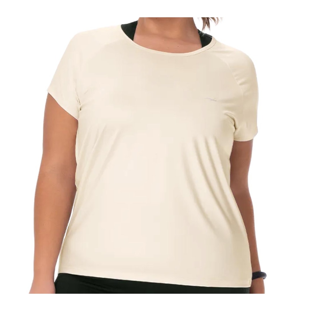 Blusa Zee Rucci Fitness Meia Manga Zr0501-026 Areia