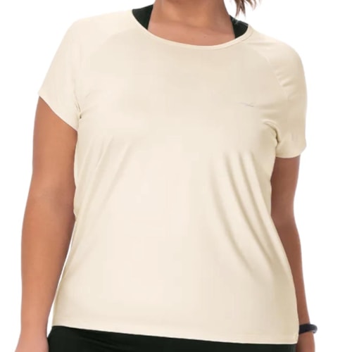 Blusa Zee Rucci Fitness Meia Manga Zr0501-026 Areia