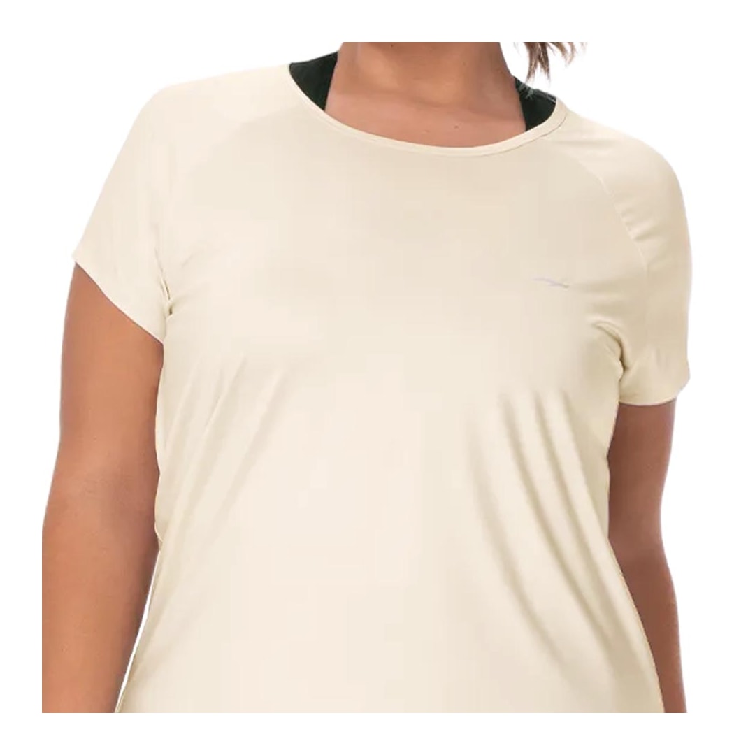 Blusa Zee Rucci Fitness Meia Manga Zr0501-026 Areia