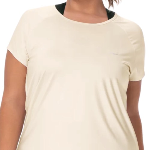 Detalhe - Blusa Zee Rucci Fitness Meia Manga Zr0501-026 Areia