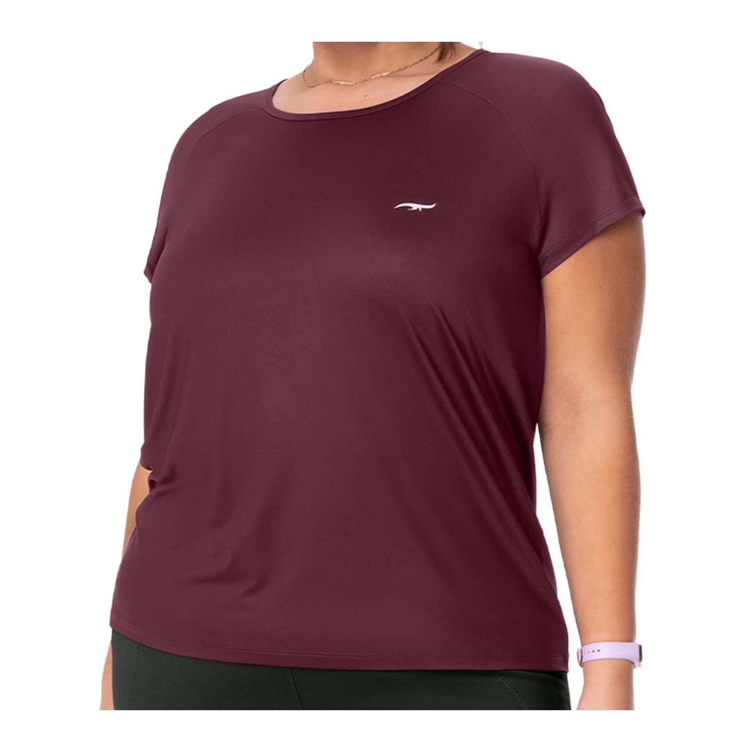 Blusa Zee Rucci Fitness Meia Manga Zr0501-026 Marsala