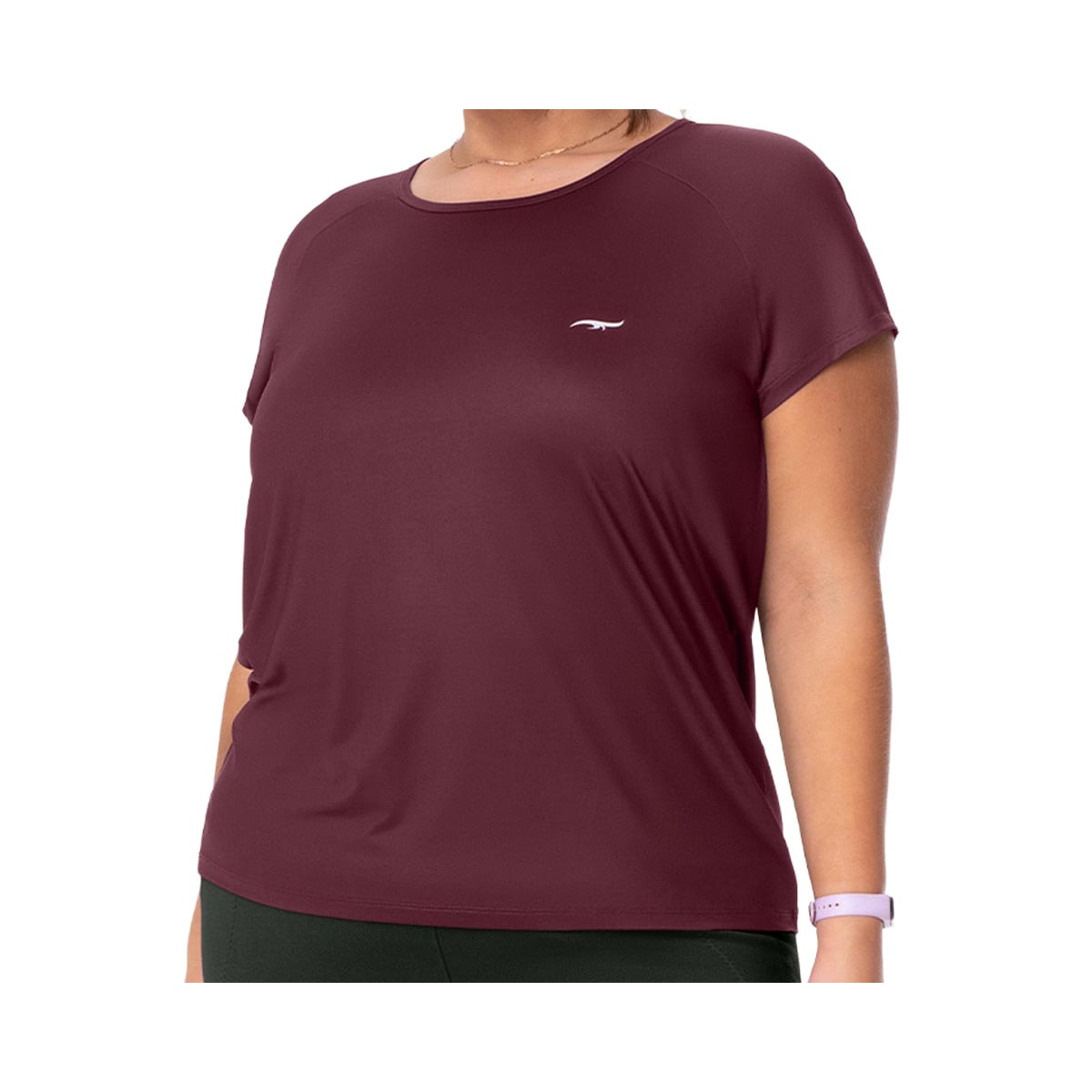 Blusa Zee Rucci Fitness Meia Manga Zr0501-026 Marsala