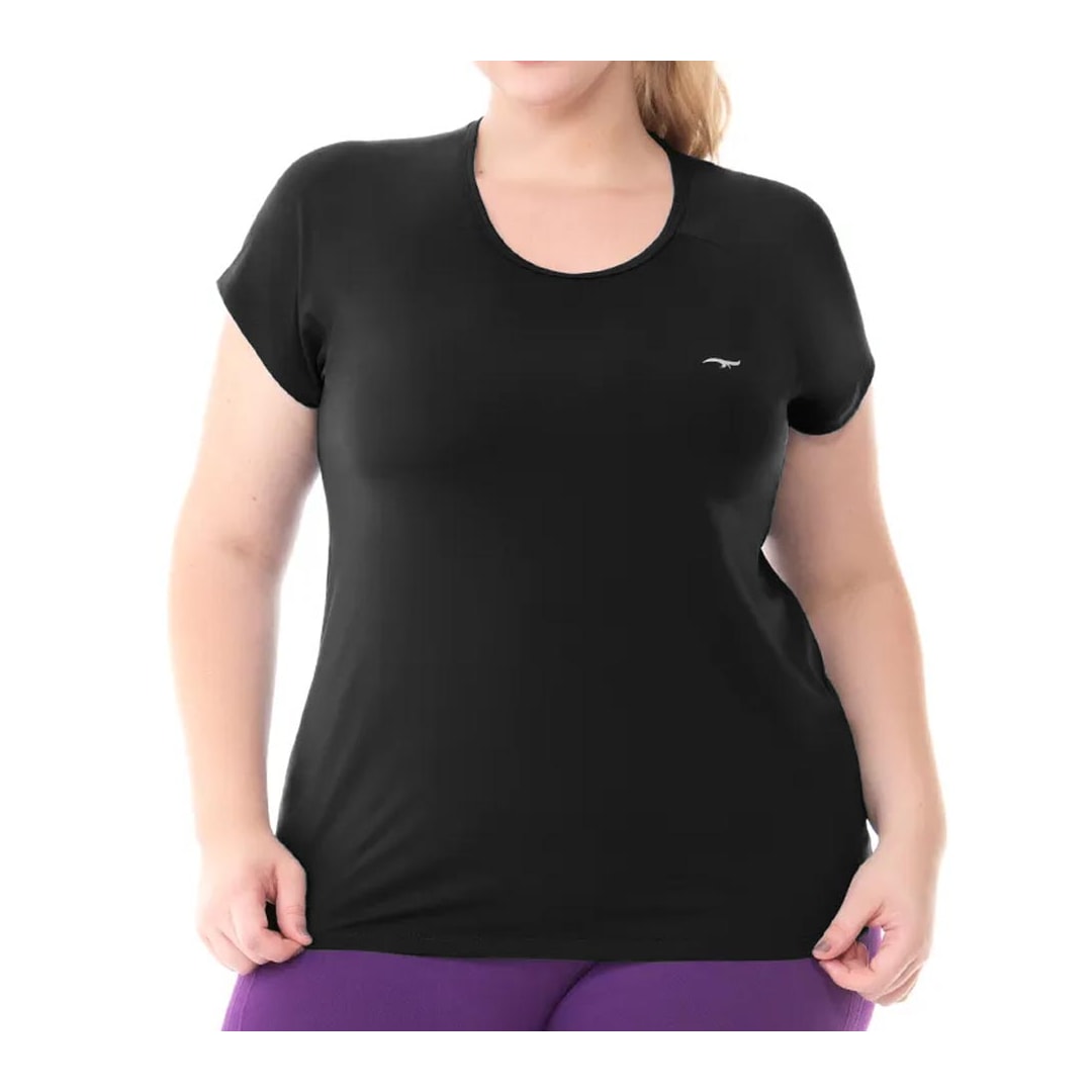 Blusa Zee Rucci Fitness Meia Manga Zr0501-026 Preta