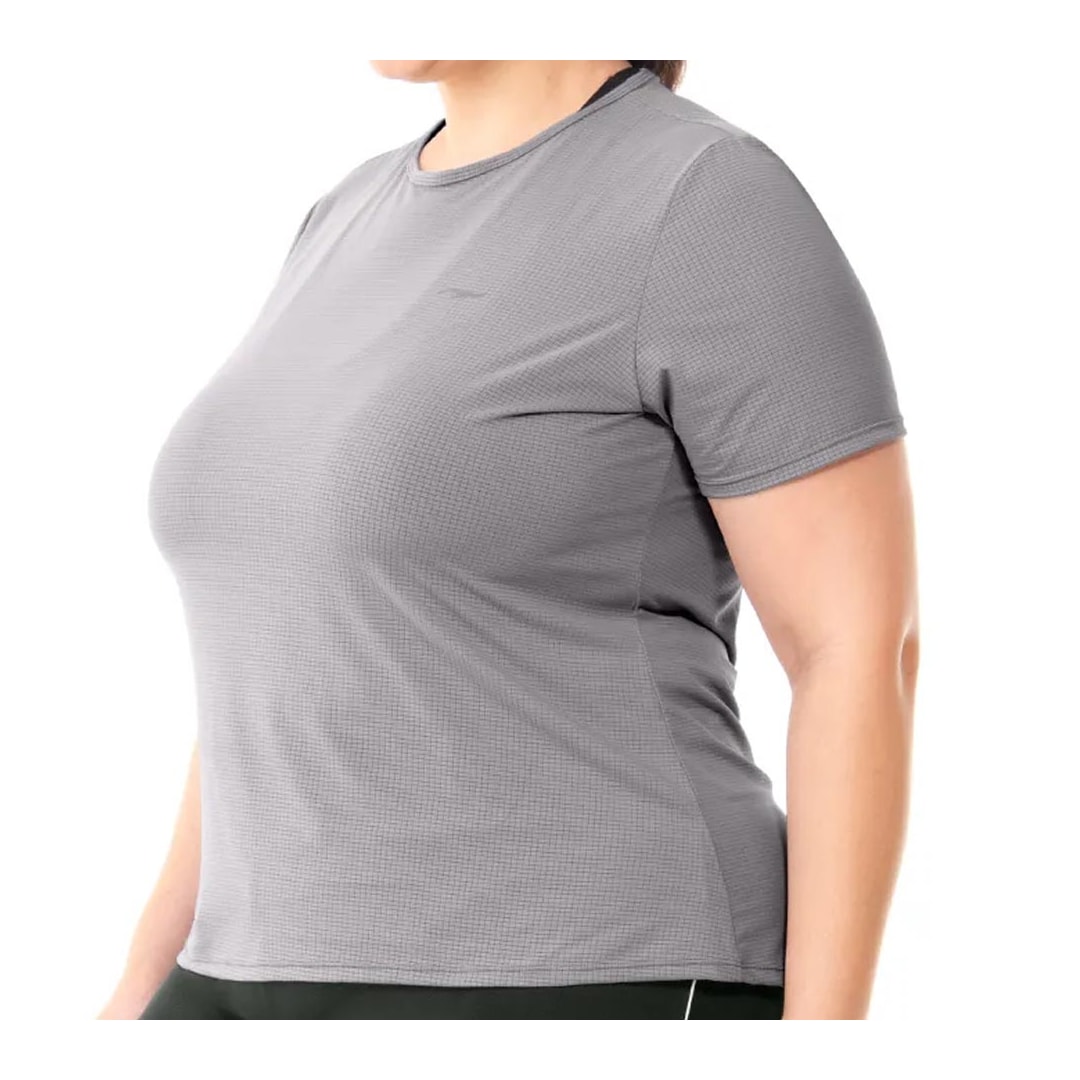 Blusa Zee Rucci Meia Manga Fitness Zr0501-011 Cinza