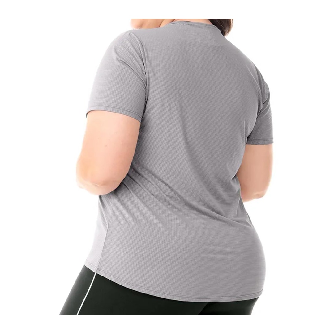 Blusa Zee Rucci Meia Manga Fitness Zr0501-011 Cinza Blusa Zee Rucci Meia Manga Fitness Zr0501-011 Cinza