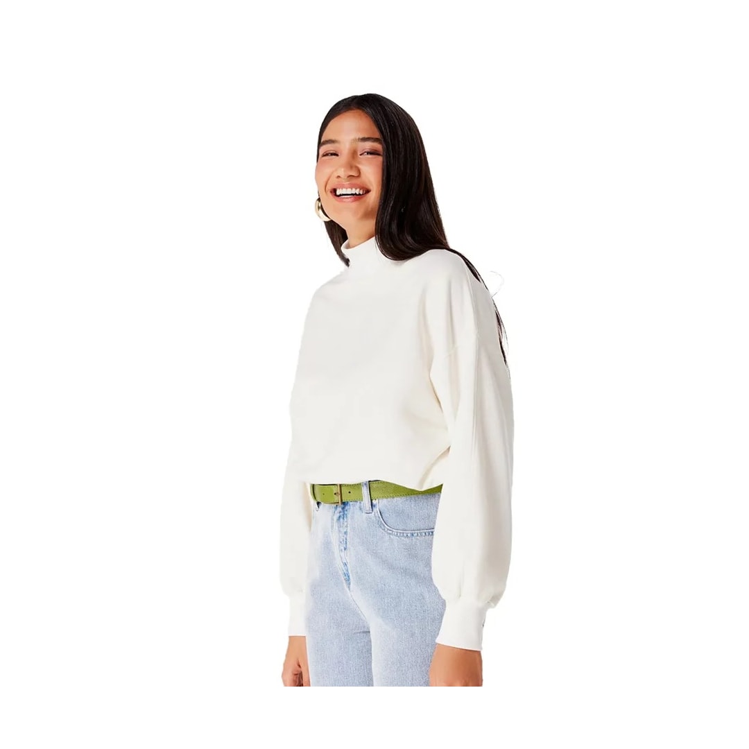 Blusão Hering De Moletom 060D Off White Nmcen