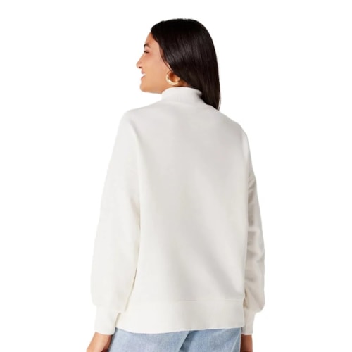 Detalhe - Blusão Hering De Moletom 060D Off White Nmcen