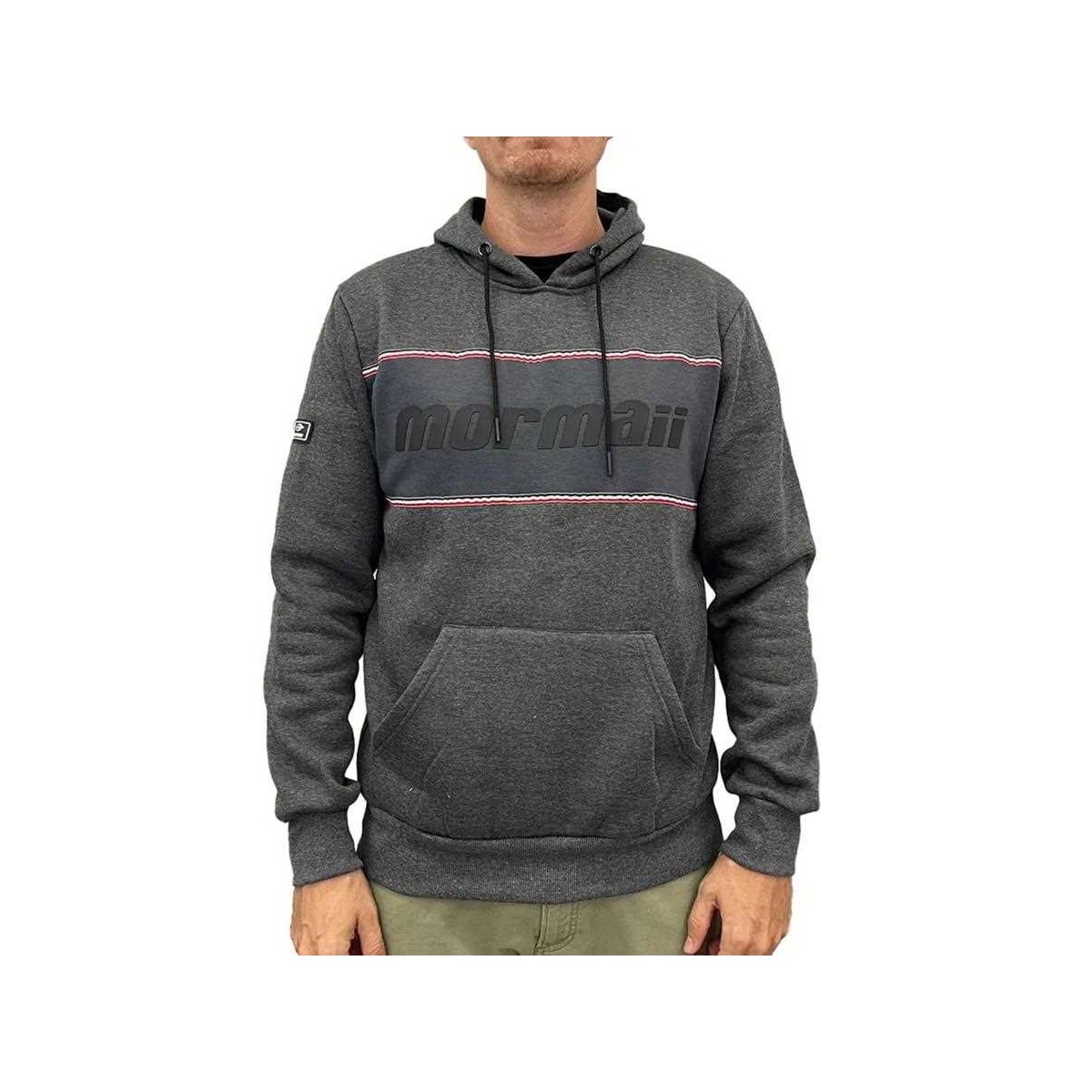 Blusao Mormaii Masculino Moletom 56959 Mescla Chumbo