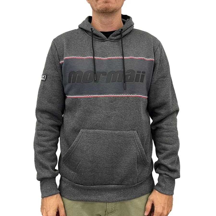 Blusao Mormaii Masculino Moletom 56959 Mescla Chumbo