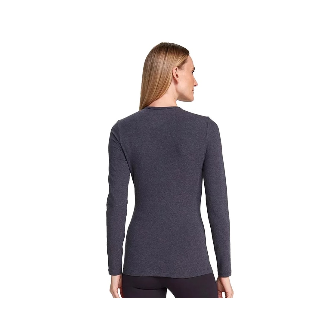 Blusinha Hering Feminina Manga Longa 02Qy Chumbo