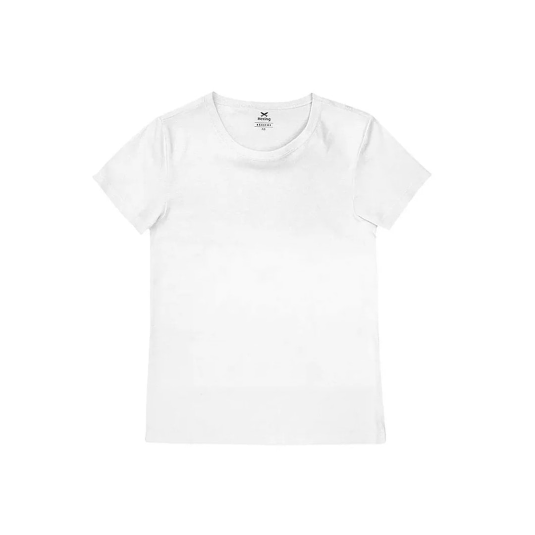 Blusinha Hering Feminina Meia Manga 0241 Branco