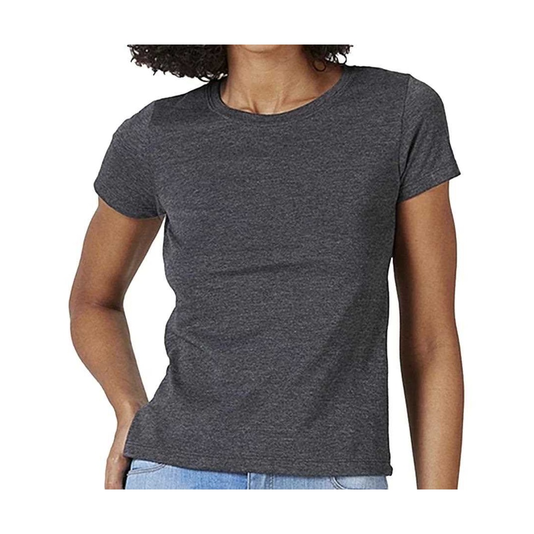 Blusinha Hering Feminina Meia Manga 0241 Mescla Chumbo