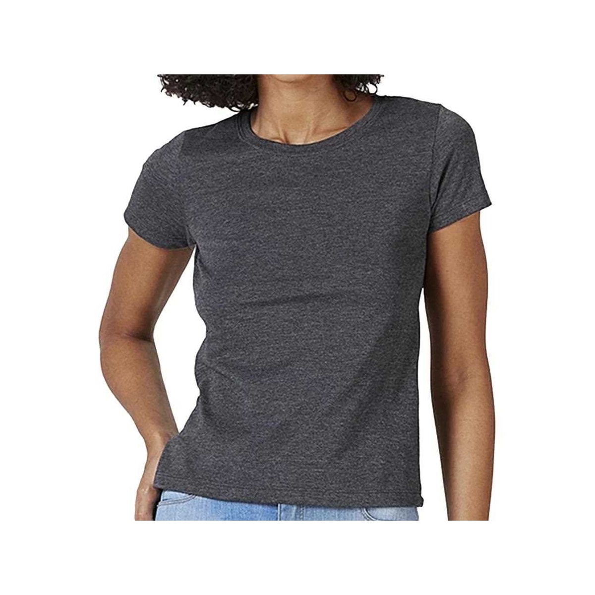 Blusinha Hering Feminina Meia Manga 0241 Mescla Chumbo Blusinha Hering Feminina Meia Manga 0241 Mescla Chumbo