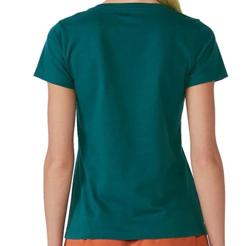 Blusinha Hering Feminina Meia Manga 0241 Verde Amazonia