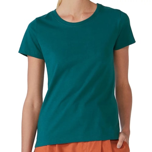 Blusinha Hering Feminina Meia Manga 0241 Verde Amazonia