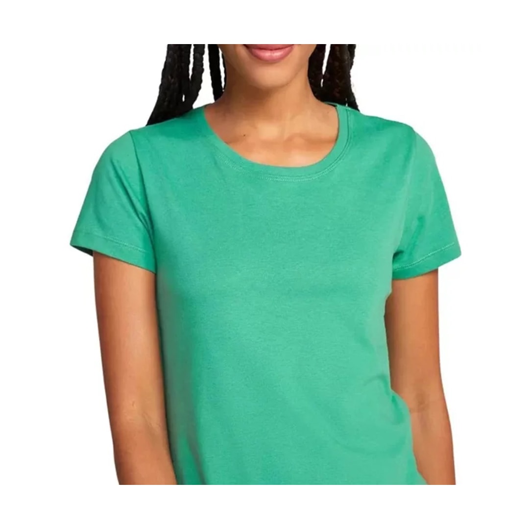Blusinha Hering Feminina Meia Manga 0241 Verde Folha