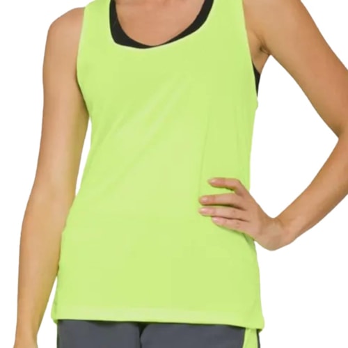 Detalhe - Blusinhas Selene Ginastica 20850 Amarelo Neon